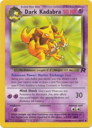 Dark Kadabra 39/82 - [Team Rocket] Unlimited