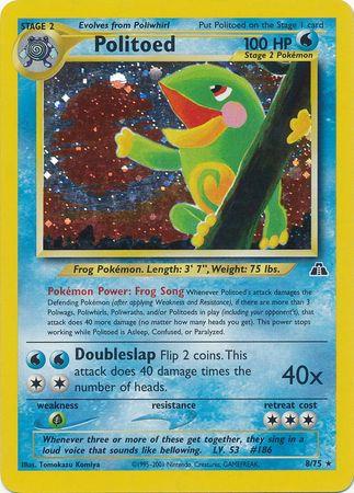 Politoed (8) 8/75 - [Neo Discovery] Unlimited Holofoil