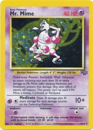 Mr. Mime (6) 6/64 - [Jungle] Unlimited Holofoil