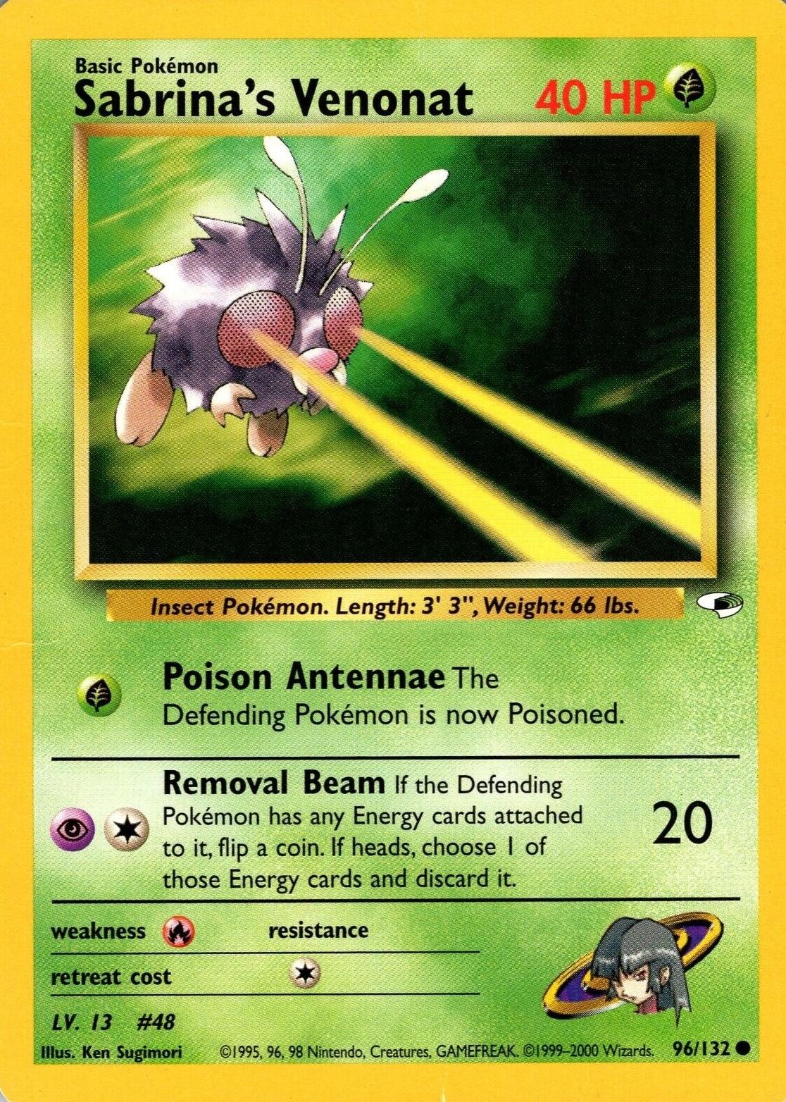 Sabrina's Venonat 96/132 - [Gym Heroes] Unlimited