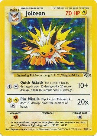 Jolteon (4) 4/64 - [Jungle] Unlimited Holofoil