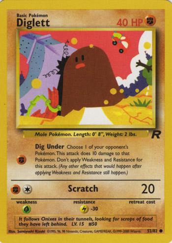 Diglett 52/82 - [Team Rocket] Unlimited