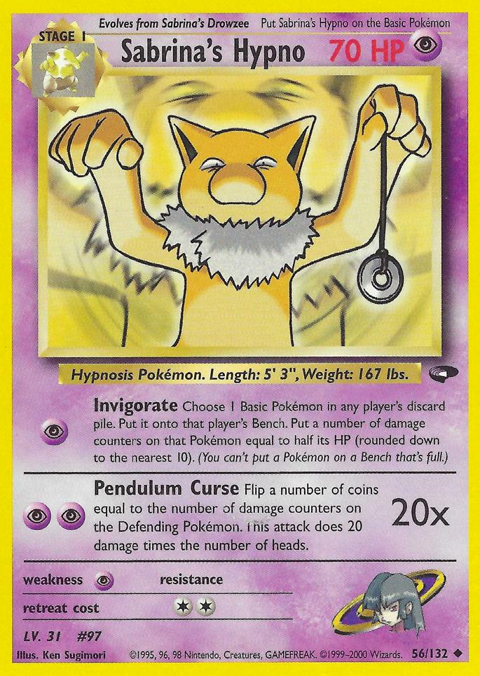 Sabrina's Hypno 56/132 - [Gym Challenge] Unlimited