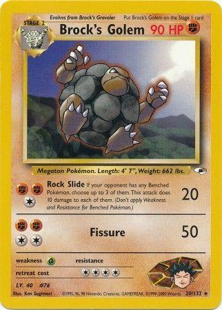 Brock's Golem 20/132 - [Gym Heroes] Unlimited