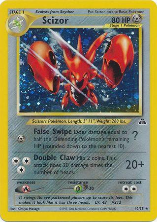 Scizor (10) 10/75 - [Neo Discovery] Unlimited Holofoil