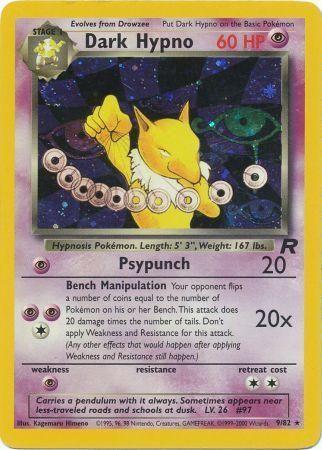 Dark Hypno (9) 9/82 - [Team Rocket] Unlimited Holofoil