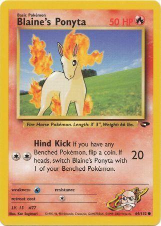 Blaine's Ponyta 64/132 - [Gym Challenge] Unlimited