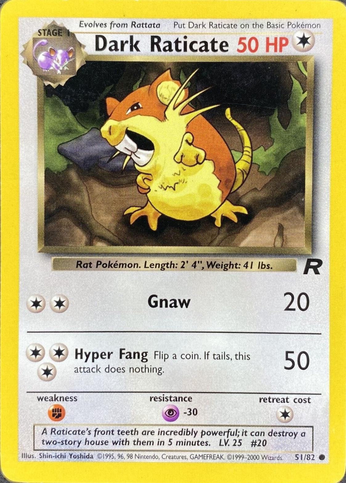 Dark Raticate 51/82 - [Team Rocket] Unlimited