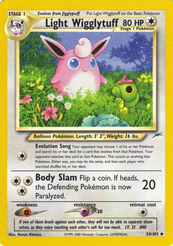 Light Wigglytuff 54/105 - [Neo Destiny] Unlimited