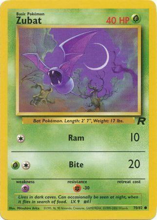 Zubat 70/82 - [Team Rocket] Unlimited