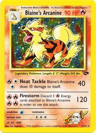 Blaine's Arcanine 1/132 - [Gym Challenge] Unlimited Holofoil