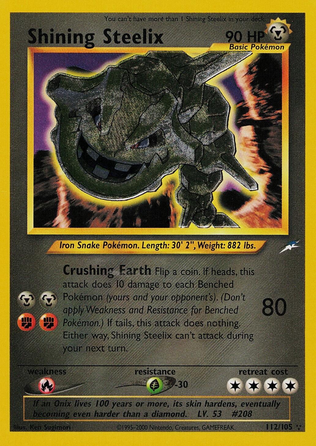 Shining Steelix 112/105 - [Neo Destiny] Unlimited Holofoil