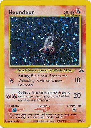 Houndour (5) 5/75 - [Neo Discovery] Unlimited Holofoil