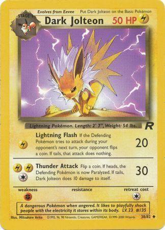 Dark Jolteon 38/82 - [Team Rocket] Unlimited