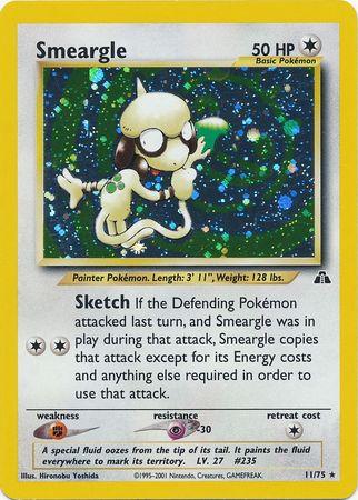 Smeargle (11) 11/75 - [Neo Discovery] Unlimited Holofoil