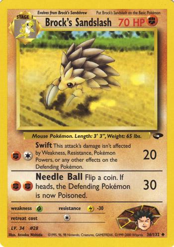 Brock's Sandslash 36/132 - [Gym Challenge] Unlimited