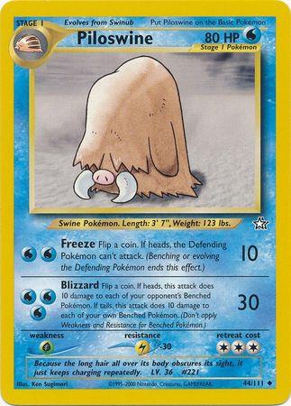 Piloswine 44/111 - [Neo Genesis] Unlimited
