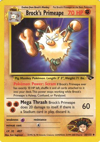 Brock's Primeape 35/132 - [Gym Challenge] Unlimited