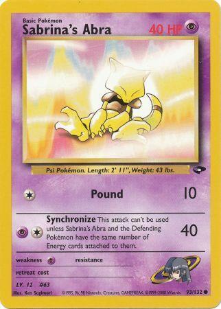 Sabrina's Abra (93) 93/132 - [Gym Challenge] Unlimited