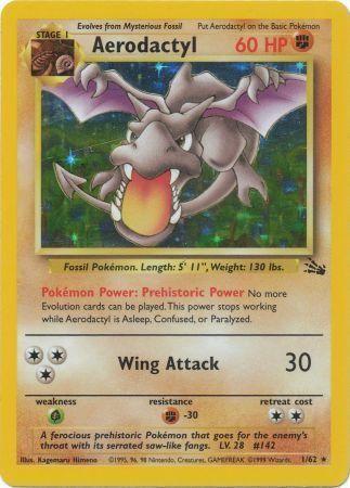 Aerodactyl (1) 1/62 - [Fossil] Unlimited Holofoil