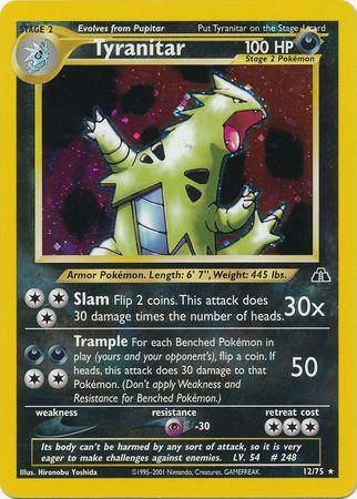 Tyranitar (12) 12/75 - [Neo Discovery] Unlimited Holofoil