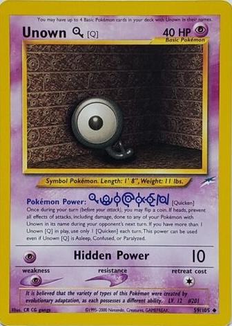 Unown [Q] 59/105 - [Neo Destiny] Unlimited
