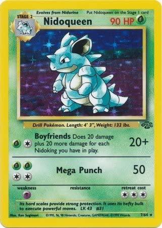 Nidoqueen (7) 7/64 - [Jungle] Unlimited Holofoil
