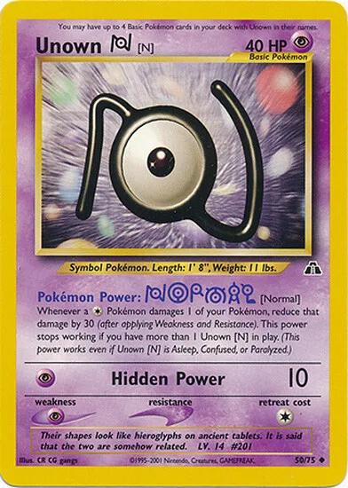 Unown [N] 50/75 - [Neo Discovery] Unlimited