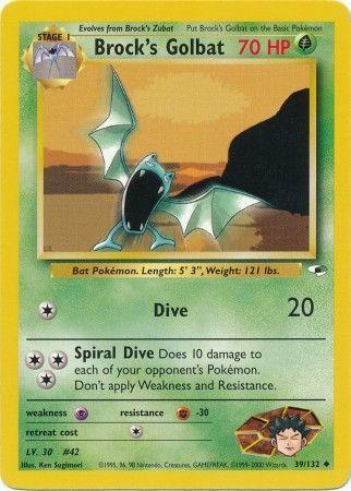 Brock's Golbat 39/132 - [Gym Heroes] Unlimited