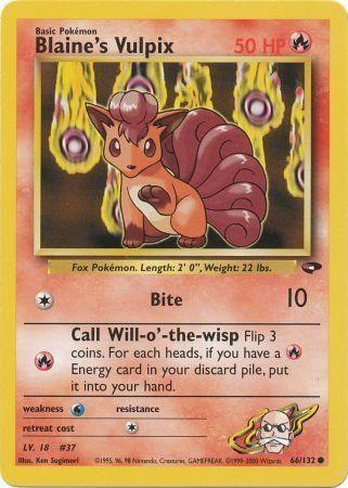 Blaine's Vulpix 66/132 - [Gym Challenge] Unlimited