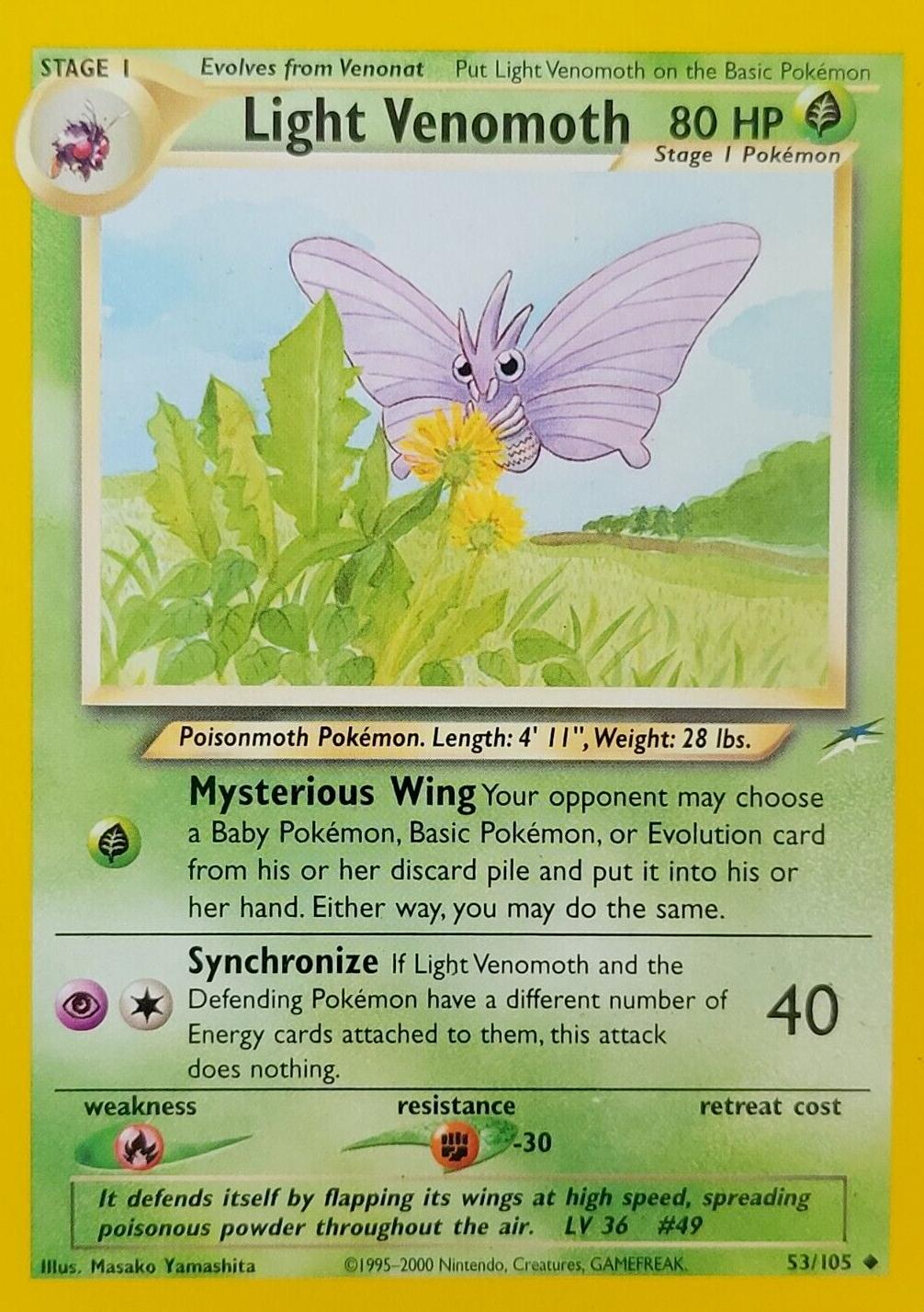 Light Venomoth 53/105 - [Neo Destiny] Unlimited