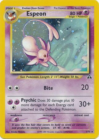 Espeon (1) 1/75 - [Neo Discovery] Unlimited Holofoil