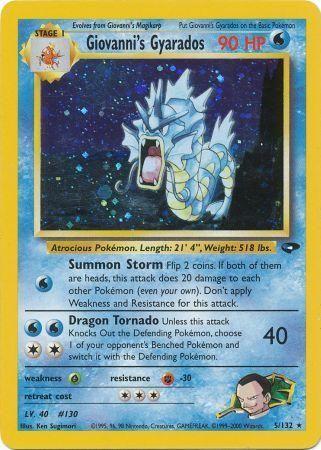 Giovanni's Gyarados 5/132 - [Gym Challenge] Unlimited Holofoil