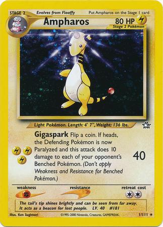 Ampharos 1/111 - [Neo Genesis] Unlimited Holofoil