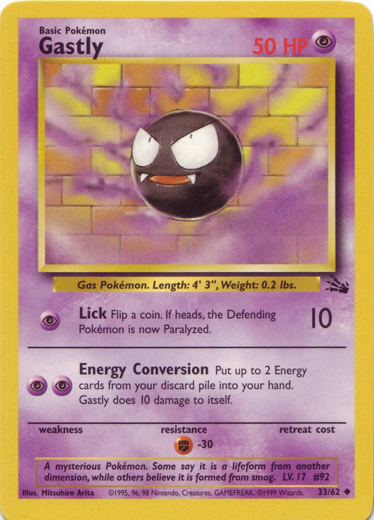 Gastly 33/62 - [Fossil] Unlimited