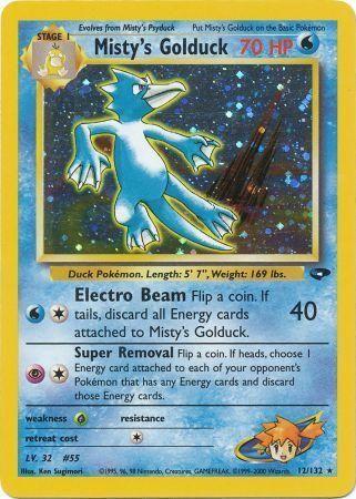 Misty's Golduck 12/132 - [Gym Challenge] Unlimited Holofoil