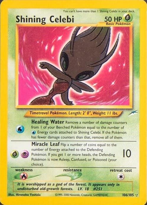Shining Celebi 106/105 - [Neo Destiny] Unlimited Holofoil