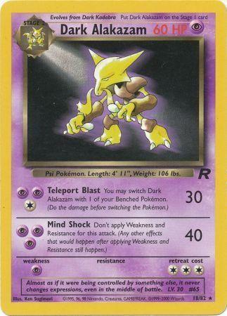 Dark Alakazam (18) 18/82 - [Team Rocket] Unlimited