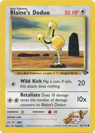 Blaine's Doduo 61/132 - [Gym Challenge] Unlimited