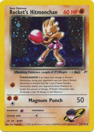Rocket's Hitmonchan 11/132 - [Gym Heroes] Unlimited Holofoil