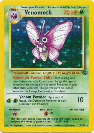 Venomoth (13) 13/64 - [Jungle] Unlimited Holofoil
