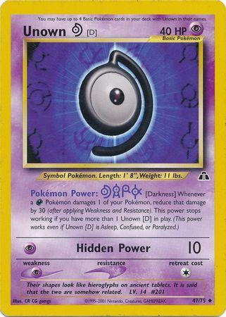 Unown [D] 47/75 - [Neo Discovery] Unlimited