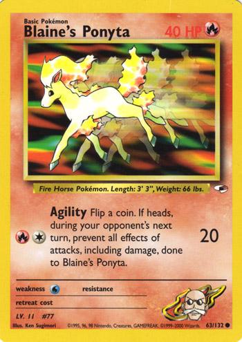 Blaine's Ponyta 63/132 - [Gym Heroes] Unlimited