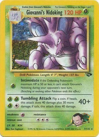 Giovanni's Nidoking 7/132 - [Gym Challenge] Unlimited Holofoil