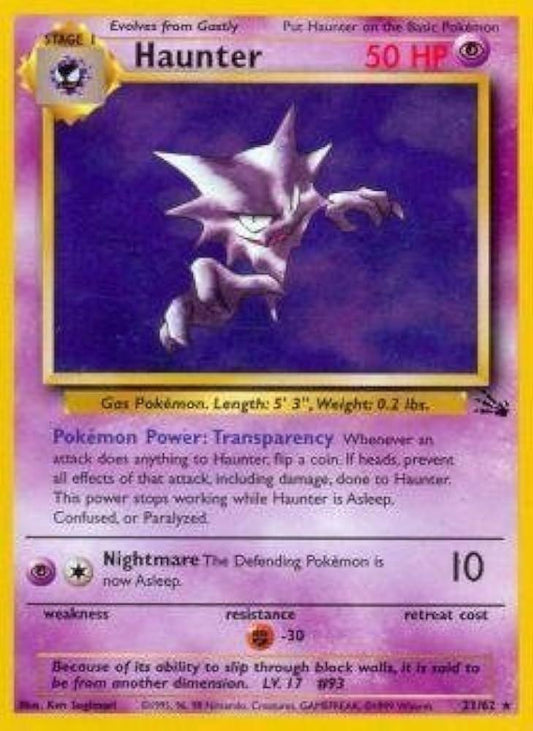 Haunter (21) 21/62 - [Fossil] Unlimited