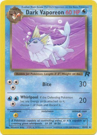 Dark Vaporeon 45/82 - [Team Rocket] Unlimited