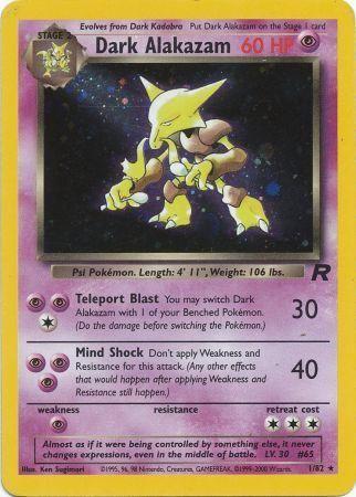 Dark Alakazam (1) 1/82 - [Team Rocket] Unlimited Holofoil