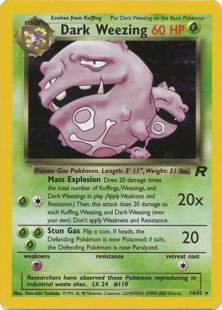 Dark Weezing (14) 14/82 - [Team Rocket] Unlimited Holofoil