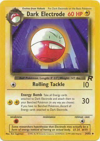 Dark Electrode 34/82 - [Team Rocket] Unlimited