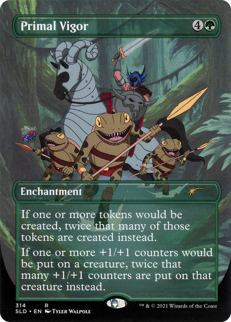 Primal Vigor (SLD-314) - [Secret Lair Drop] (Borderless) Foil